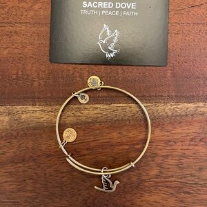 Alex and Ani Sacred Dove bangle bracelet